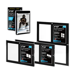 Porte-cartes magnétique One Touch Black Border 1/2/3/4-Card 35pt 130pt 100% Protection UV