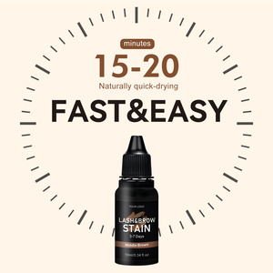 Hennova Plant Based Free PPD No Need Developer Variants Black <span class=keywords><strong>Brown</strong></span> No Need Wipe 10ml Stay 3-7 Days Brow Lash Tint Stain <span class=keywords><strong>Gel</strong></span> - Product Image 2