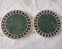Table en marbre à motifs de médaillon pour restaurant, hall d'entrée, couloir, revêtement de sol, projet de conception de motifs de carreaux