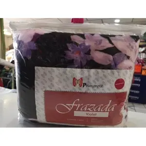 Couverture en peluche légère Violet Spring à motif floral, rectangulaire, pour la saison printanière, style moderne - Product Image 5