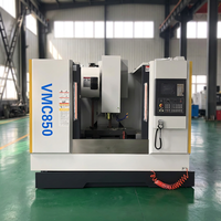 Centre d'usinage vertical CNC VMC Machine CMV 850, vente chaude, 3 axes, fraiseuse CNC, broche Taiwan Okada, système Fanuc, 24ATC