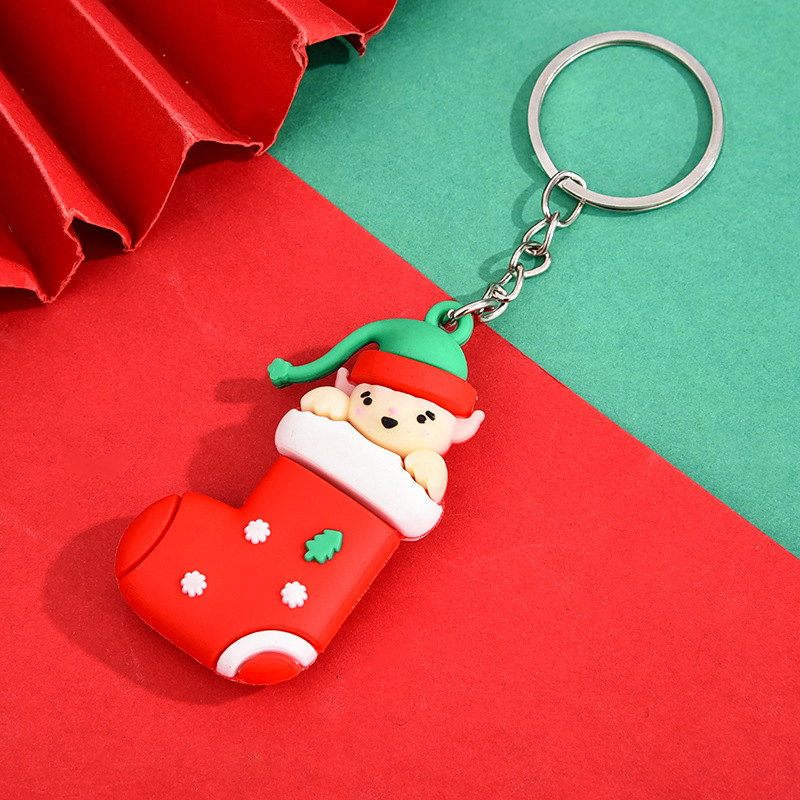 Cadena de plata de cuatro eslabones [Reno de Navidad]