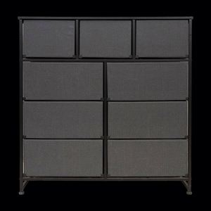 1. Fabric <b>Cabinet</b> for Living Room, Durable Stainless Steel MDF Modern Freestanding Panel Pine, Various Color Sample Support - Product Image 5