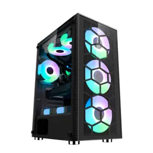 Boîtier de boîtier d'ordinateur pour mini tour pc, atx fabrication horizontale itx en métal, panneau avant acrylique