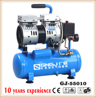 Gonfleur de pneu silencieux 220V 10L Machines Mini compresseur d'air sans huile silencieux