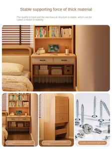 Small Apartment Integrated <strong>Desk</strong> Bookshelf Storage Drawers MDF <strong>Narrow</strong> Design for Student Home Learning Bedroom Wall <strong>Computer</strong> <strong>Desk</strong> - Product Image 3