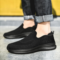 Chaussures décontractées pour hommes, grande taille, en toile et maille respirante, légères, antidérapantes, à enfiler, avec logo personnalisé OEM ODM, Zpatillas
