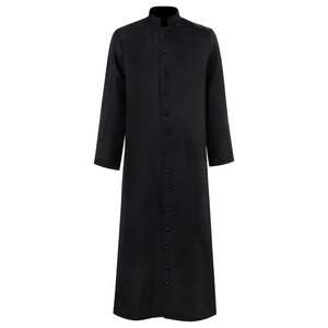 Set <span class=keywords><strong>Costume</strong></span> di <span class=keywords><strong>Halloween</strong></span> - Abito da Monaco, Mago, Sacerdote (Cappella) Costumi da Personaggio Unisex per Adulti - Product Image 2