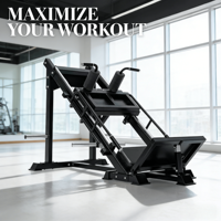 VIGFIT Machine professionnelle de presse à cuisses et de squat Hack en acier robuste pour usage commercial – Équipement de fitness pour l'entraînement de la force des membres inférieurs