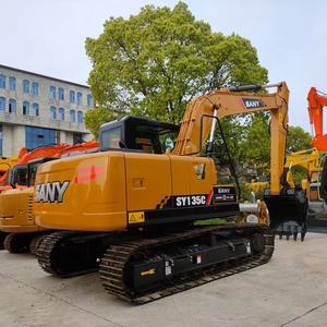 Excavatrice sur chenilles hydraulique Sany SY135C Pro d'occasion de 13 tonnes de Chine avec moteur, boîte de vitesses, roulement et composants PLC en bon état - Product Image 4