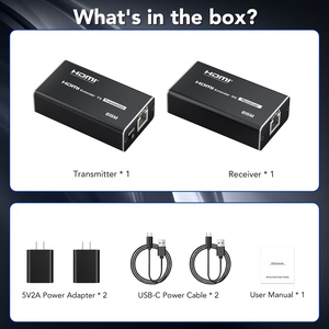 Syong HDMI Extender 196ft trên CAT5e CAT6 cáp <span class=keywords><strong>Ethernet</strong></span> 1080P Full <span class=keywords><strong>HD</strong></span> hỗ trợ HDMI 1.4 âm thanh video máy phát và máy thu - Product Image 6