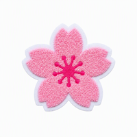 Patch brodé chenille fleurie, logo personnalisé 2D 3D, à coudre ou thermocollant, prix usine, vente en gros