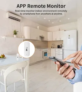 Tuya Smarty Home WiFi APP جهاز مراقبة عن بعد SmartLife Work مع مساعد Alexa Google مستشعر درجة الحرارة لمستشعر الرطوبة