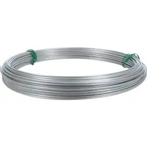 Línea de alta resistencia, alambre galvanizado por inmersión en caliente, alambre GI de calibre 12, alambre de acero galvanizado de 4mm