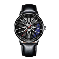 Montre de luxe pour homme 2024 en acier inoxydable, mouvement à quartz entièrement automatique, cadran en verre, aiguilles, boîtier en alliage tendance, 3 ATM