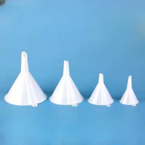Corong plastik Food Grade yang tahan lama & tidak beracun berwarna biru & merah dengan 4 ukuran berbeda untuk garasi dan laboratorium dapur - Product Image 3