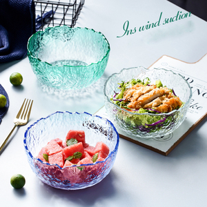 Ciotola Creativa per Dessert e Frutta <span class=keywords><strong>da</strong></span> <span class=keywords><strong>Bar</strong></span> e KTV, Design a Martello, Ciotola per Insalata in Vetro Giapponese Grande - Product Image 4