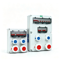 Boîtier de maintenance industriel étanche pour extérieur, personnalisable, avec divers types de prises 380V32A, fabrication OEM chinoise