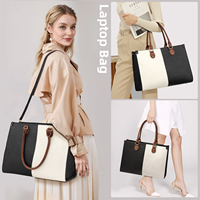 LOVEVOOK 15.6 po Gros Nouvelle Personnalisation Sac à Main Femme Élégant en Cuir de Qualité Supérieure Lot de 2 Pièces pour Femme Luxe