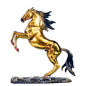 Prezzo di fabbrica su misura quadrato a grandezza naturale bronzo metallo all'aperto animale cavallo scultura - Product Image 5