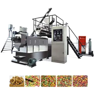 Máquina de pellet de alimentação 800kg por hora, linha de processamento de alimentos para animais de estimação