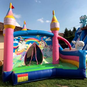 Castillo hinchable kids party jumpers commercial <b>inflatable</b> bouncer and slide combo unicorn jumping castle - Product Image 1