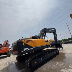 Excavadora de orugas Hyundai 305LC-9T usada con motor diésel y motor 1,15 m³ Capacidad del cucharón 30 toneladas Peso operativo a la venta - Product Image 6