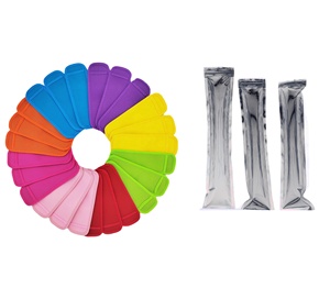 Fundas Aislantes de Neopreno para Helados, Bolsa Porta Helados Colorida, Reutilizable y Lavable, para Niños - Product Image 2