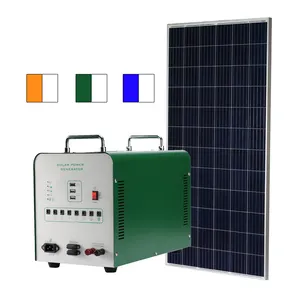 DJSC Kit de energia para uso externo, tudo em um, estação de energia portátil 12V, tecnologia solar PWM, painel solar monocristalino 50hz