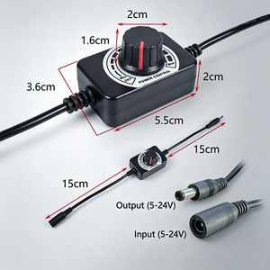 Interrupteur rotatif DC5-24V adapté aux petits ventilateurs, aux lampes LED avec température réglable, à la variation de luminosité et au contrôle de la vitesse, personnalisable - Product Image 5