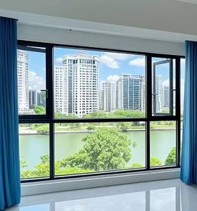 Fenêtre à battant verticale moderne en alliage d'aluminium noir, verre trempé, moustiquaires en acier inoxydable, certifiée Energy Star, pour villa extérieure - Product Image 3