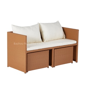 Istiflenebilir hint kamışı bahçe mobilyaları Set kanepe sandalyeler masa kış bahçesi açık veranda hasır sandalye - Product Image 2