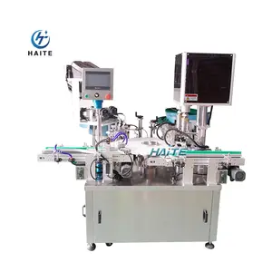 Fully automatic double head pump drip bottle rotary liquid filling and capping machine production line