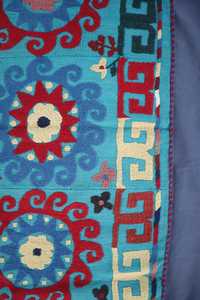 Bohemian Embroidered <b>Quilt</b> Hand Stitched Floral Pattern Cotton <b>Throw</b> All Season Home Decor - Product Image 6