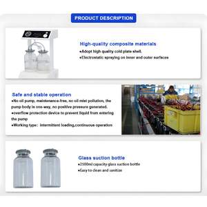 अस्पताल आपातकालीन इलेक्ट्रिक ऑपरेटिंग phlegm सक्शन उपकरण सक्शन यूनिट मोबाइल सक्शन मशीन मेडिकल - Product Image 3