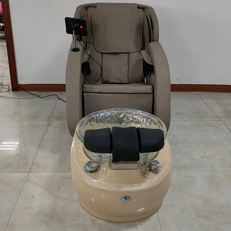 Luxury Tub Pink Queen Throne Nail Neutral Color Facial Salon Recline Back Double Seat Massage Foot With Basin Pedicure Spa Chair