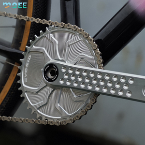 Plateau de pédalier SeeMore 36/38T 3-boulons 3mm Offset pour vélo de route GXP <span class=keywords><strong>SRAM</strong></span>, Narrow Wide, fixation directe, fermé - Product Image 6