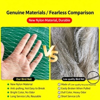 Filet anti-oiseaux en monofilament de nylon pour la chasse aux oiseaux, filet anti-pigeons et anti-éperviers à petits trous pour la ferme