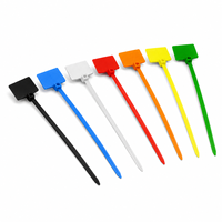 Attaches-câbles en nylon avec étiquettes d'identification, attaches autobloquantes en plastique, marqueurs de fils multicolores, attaches de signalisation 3*100mm