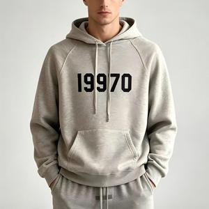Sudadera con capucha unisex <span class=keywords><strong>Fear</strong></span> American de estilo vintage, corte regular, con cremallera, 300 g/m², forro polar de rizo CVC, transpirable, para invierno - Product Image 2