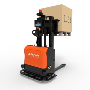 Reeman 1.5t Pallet tự tải của nhãn hiệu xe nâng điện tay Stacker reclaimers tải nặng Công suất Slam Laser robot xe nâng agv - Product Image 1