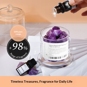 Difusor <span class=keywords><strong>de</strong></span> Aromaterapia Personalizado con Campana Dorada y Caja <span class=keywords><strong>de</strong></span> Regalo <span class=keywords><strong>de</strong></span> <span class=keywords><strong>Cristal</strong></span>, Piedra Aromática sin Fuego para Uso en Interiores, DIY con Aceites Esenciales - Product Image 4