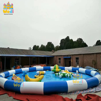 Grande piscine gonflable résistante aux UV pour les camps d'été