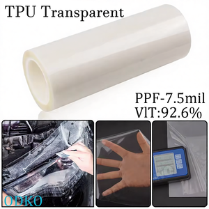 ฟิล์มใส TPU คุณภาพสูง ขนาด 0.<span class=keywords><strong>3</strong></span>*15 เมตร สำหรับป้องกันสีรถยนต์ เปลี่ยนสีได้ สำหรับรถยนต์เทสล่า รุ่น <span class=keywords><strong>3</strong></span> ไฟรถยนต์ รถยนต์มือสอง - Product Image 1
