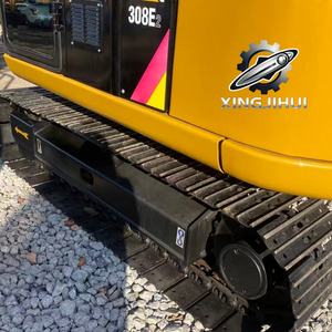 Excavatrice Caterpillar 308E d'occasion, marque japonaise d'origine, 8 tonnes, mini-excavatrice sur chenilles en caoutchouc. - Product Image 3