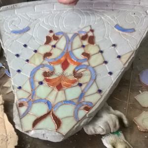 Lámpara de Techo Tiffany Personalizada para Interiores y Exteriores, con Vidrio de Colores y Estructura de Hierro Sólido, para Recibidor, Dormitorio, Taller, Bar, Villa - Product Image 5