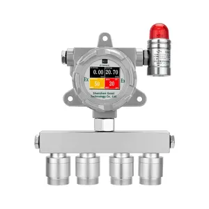 Quatro-em-um gás analisador detector fixo VOC oxigênio metano CO concentração alarme refrigerante vazamento detector - Product Image 6
