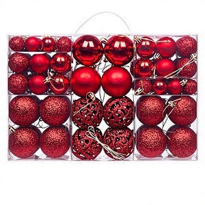 Lot de <span class=keywords><strong>100</strong></span> pendentifs de Noël transfrontaliers, 3/4/6 <span class=keywords><strong>cm</strong></span>, en polystyrène électroplaqué, ornements modernes pour sapins de Noël - Product Image 1
