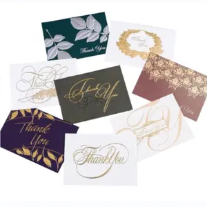 Бесплатный дизайн на заказ, праздничные поздравительные открытки, складные бумажные открытки с благодарностью