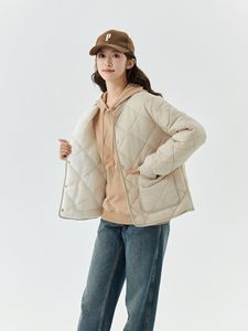 Manufacture Style personnalisé ou Logo ODM Manteaux pour femmes <span class=keywords><strong>Veste</strong></span> d'hiver en coton rembourré avec haut à manches longues chaud en velours Plus - Product Image 5